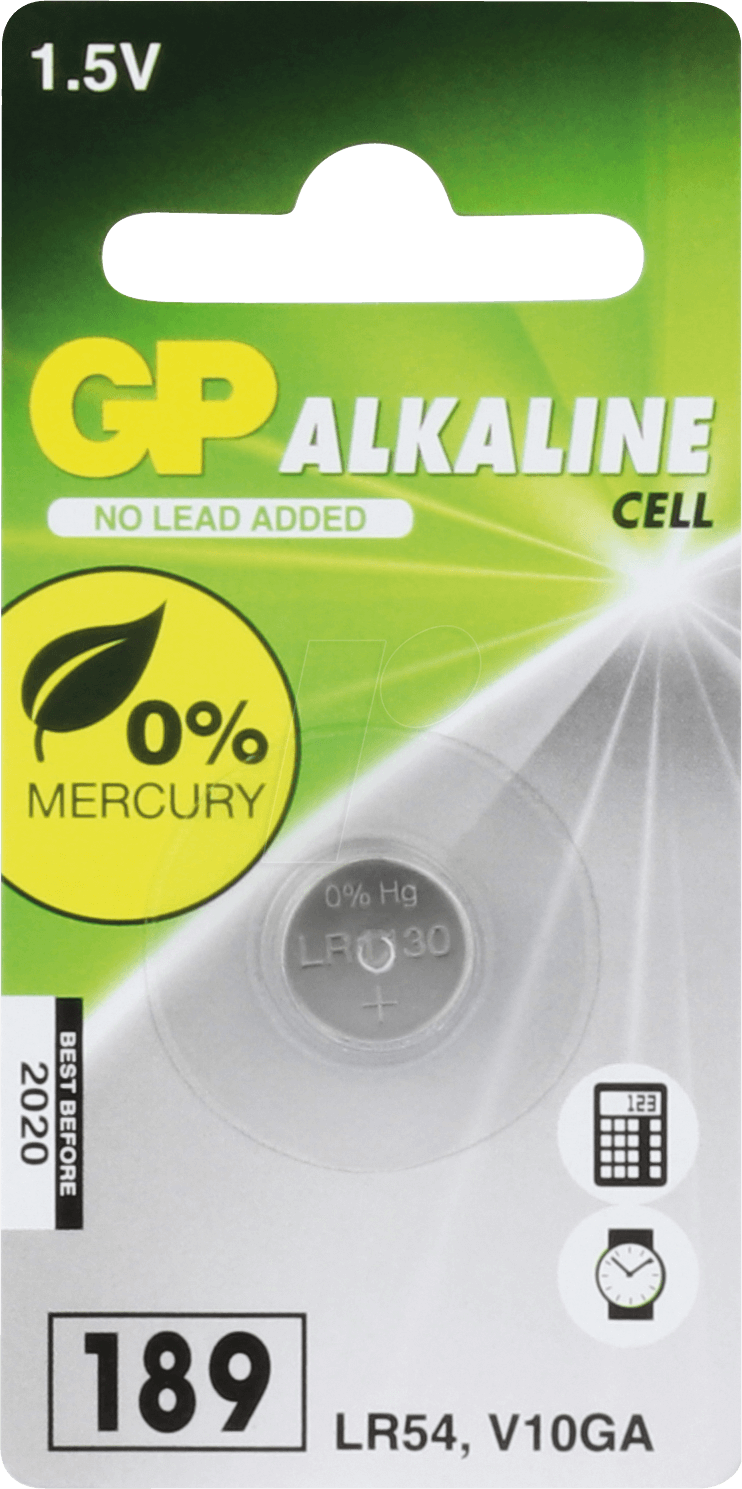 GP LR 54 - Alkaline Knopfzelle, 189 von GP-BATTERIES