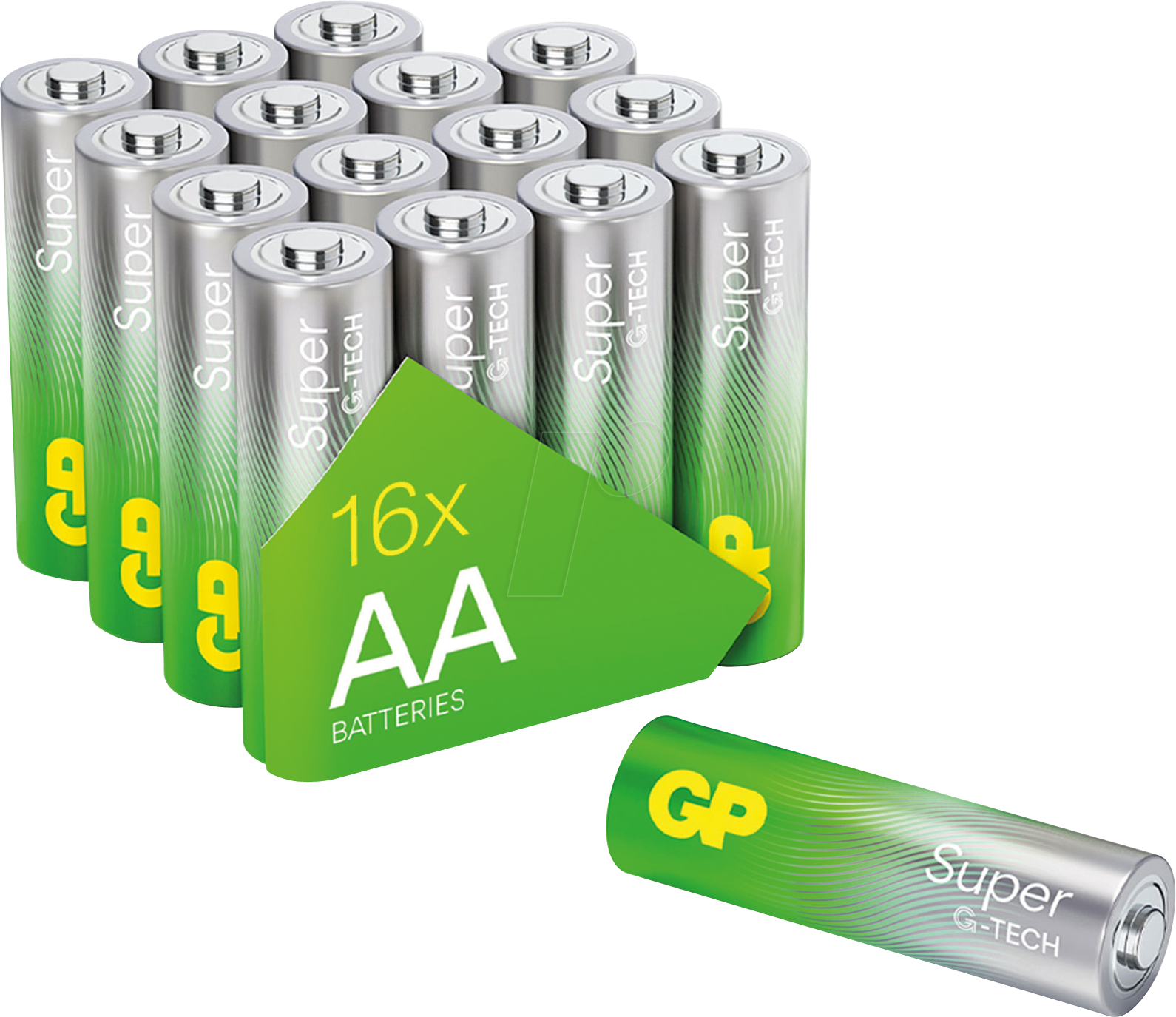 GP S16 AA - Super, Alkaline Batterie, AA (Mignon), 16er-Pack von GP-BATTERIES