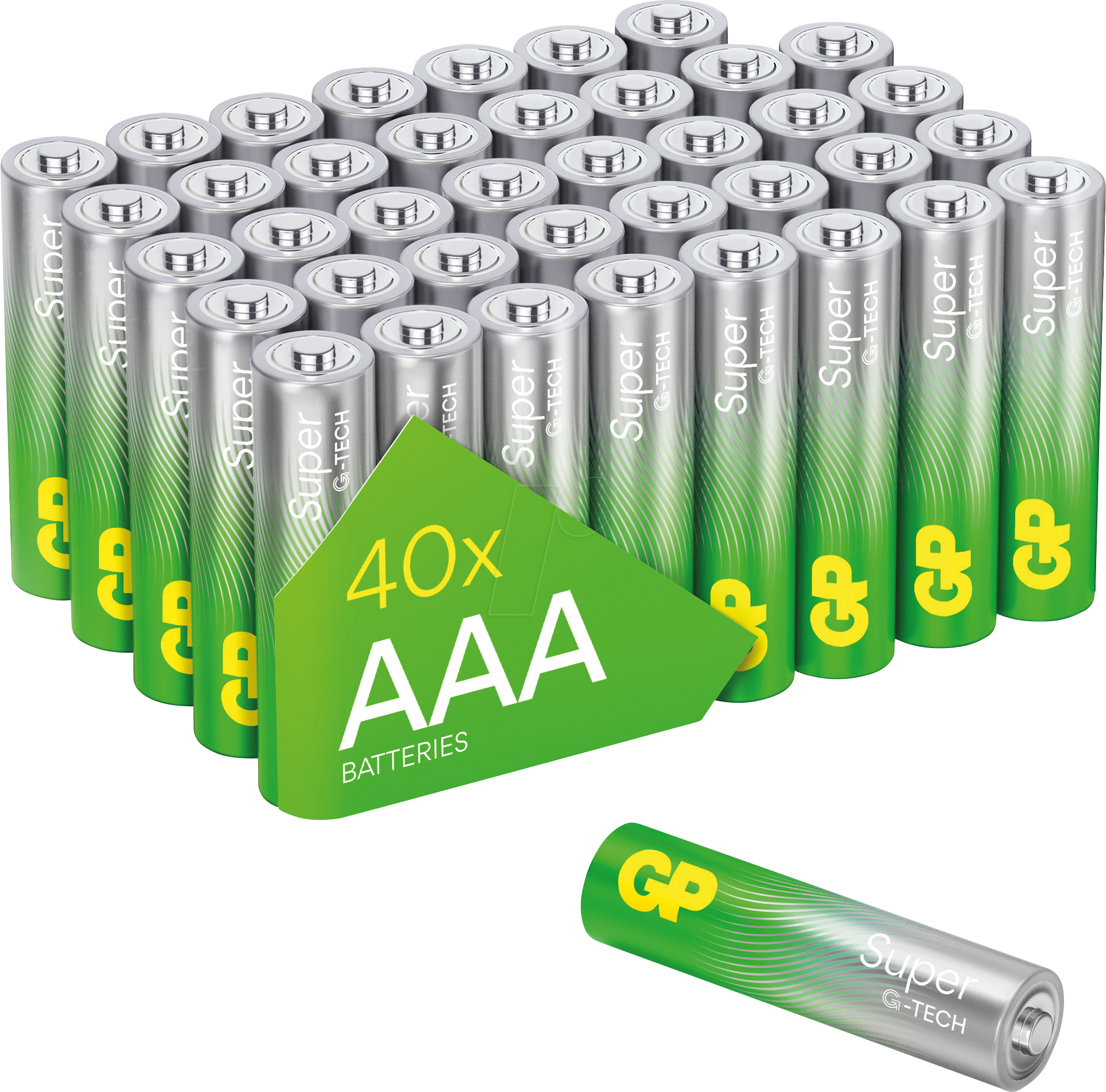GP S40 AAA - Super, Alkaline Batterie, AAA (Micro), 40er-Pack von GP-BATTERIES