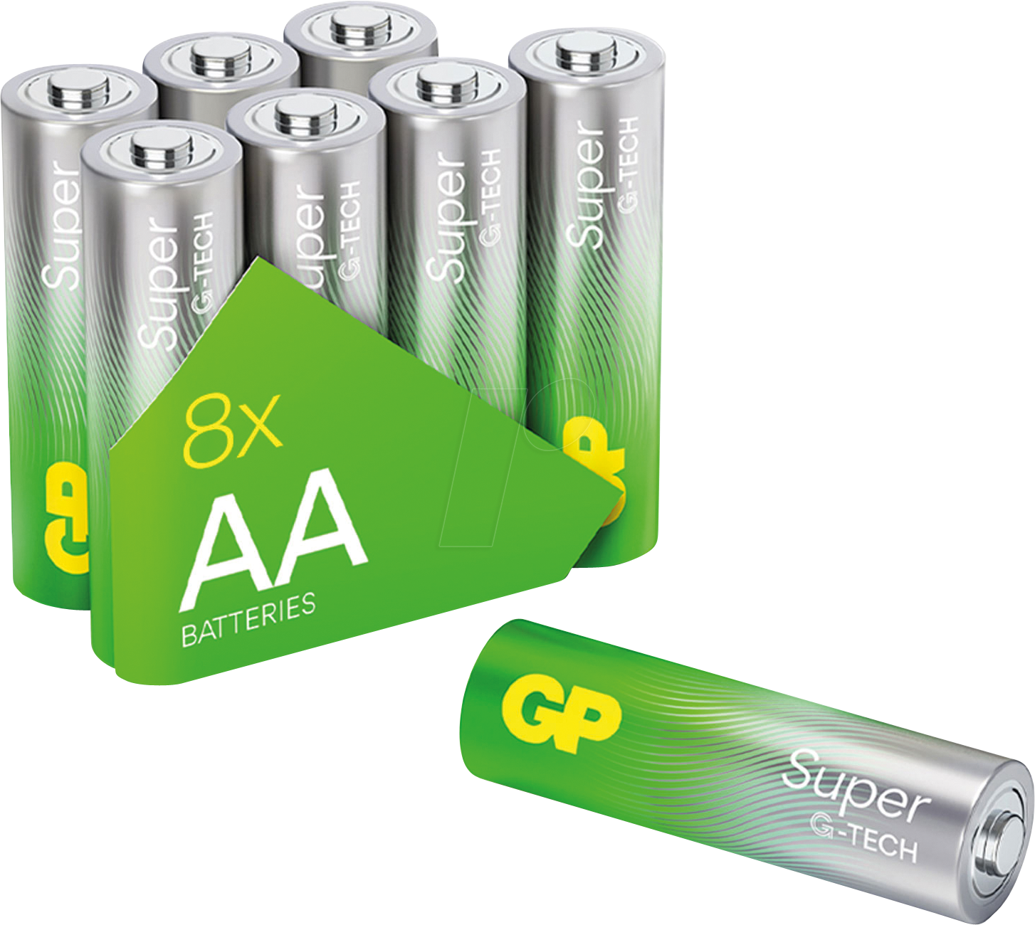 GP S8 AA - Super, Alkaline Batterie, AA (Mignon), 8er-Pack von GP-BATTERIES