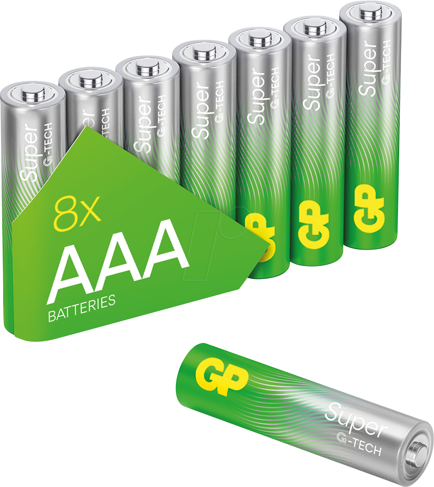 GP S8 AAA - Super, Alkaline Batterie, AAA (Micro), 8er-Pack von GP-BATTERIES