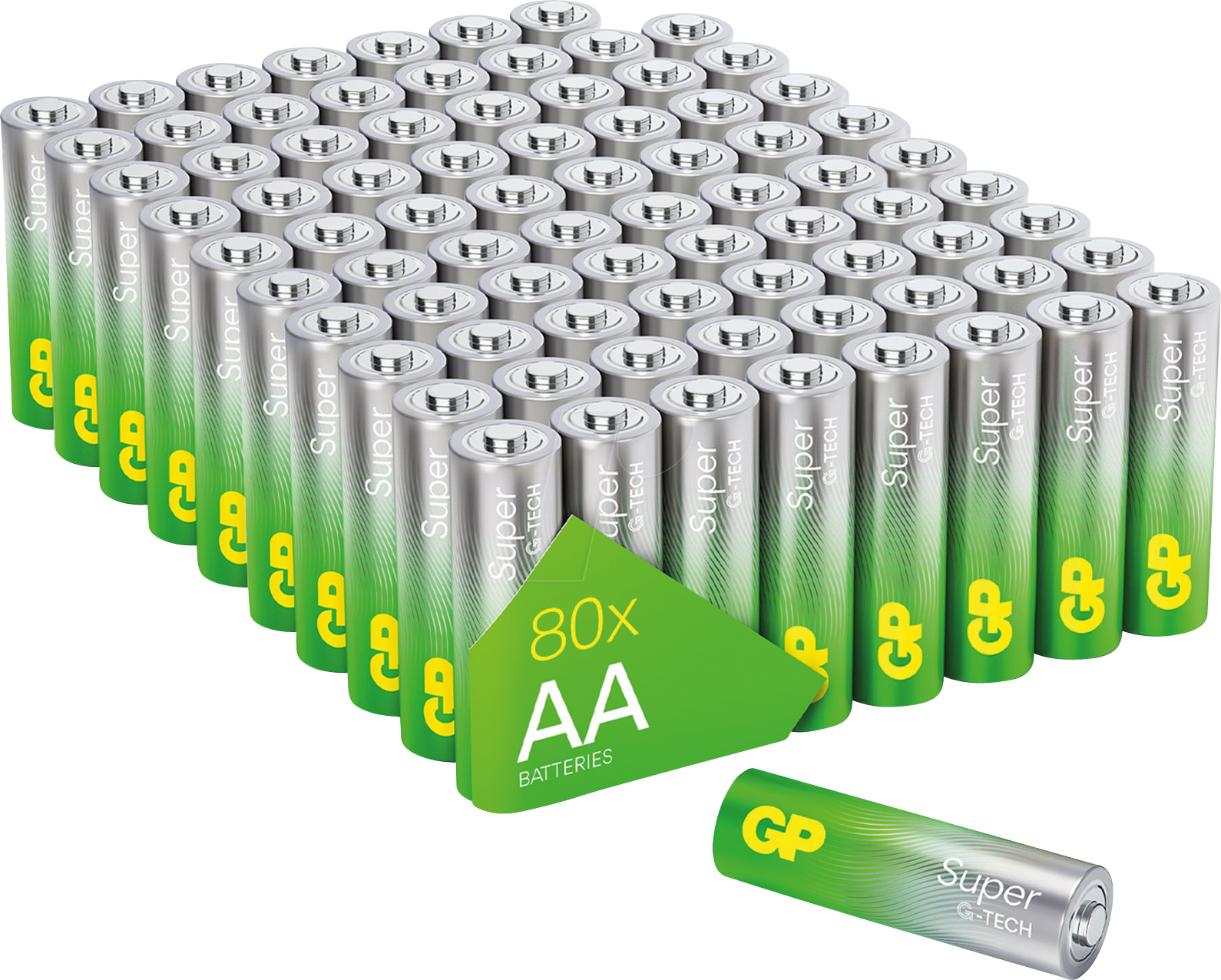 GP S80 AA - Super, Alkaline Batterie, AA (Mignon), 80er-Pack von GP-BATTERIES
