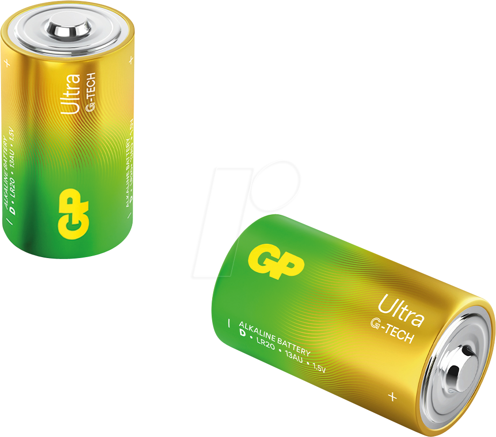 GP U2 D - Ultra, Alkaline Batterie, D (Mono), 2er-Pack von GP-BATTERIES