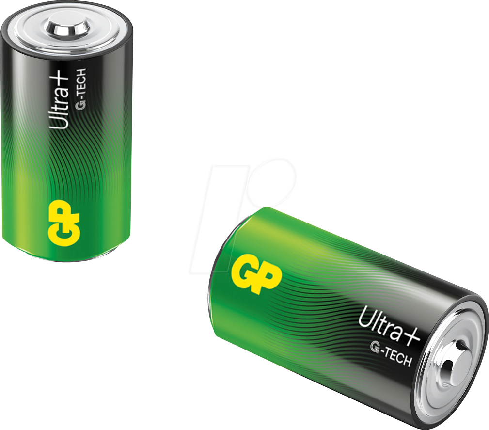 GP UP2 D - Ultra Plus, Alkaline Batterie, D (Mono), 2er-Pack von GP-BATTERIES