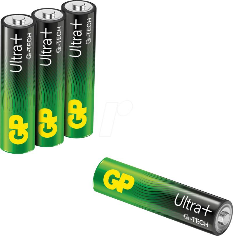GP UP4 AAA - Ultra Plus, Alkaline Batterie, AAA (Micro), 4er-Pack von GP-BATTERIES