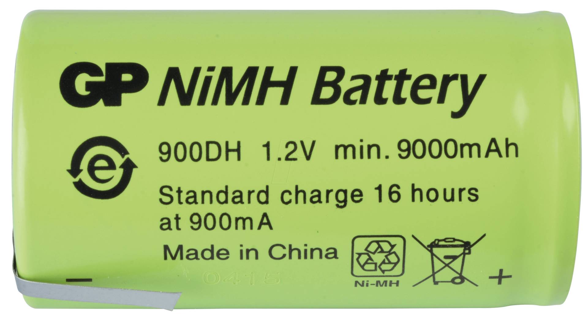 NH GP 900DH-1Z - NiMh Akku, D (Mono), 9000 mAh, 1er-Pack von GP-BATTERIES