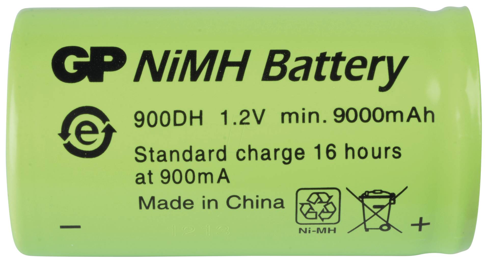 NH GP 900DH - NiMh Akku, D (Mono), 9000 mAh, 1er-Pack von GP-BATTERIES