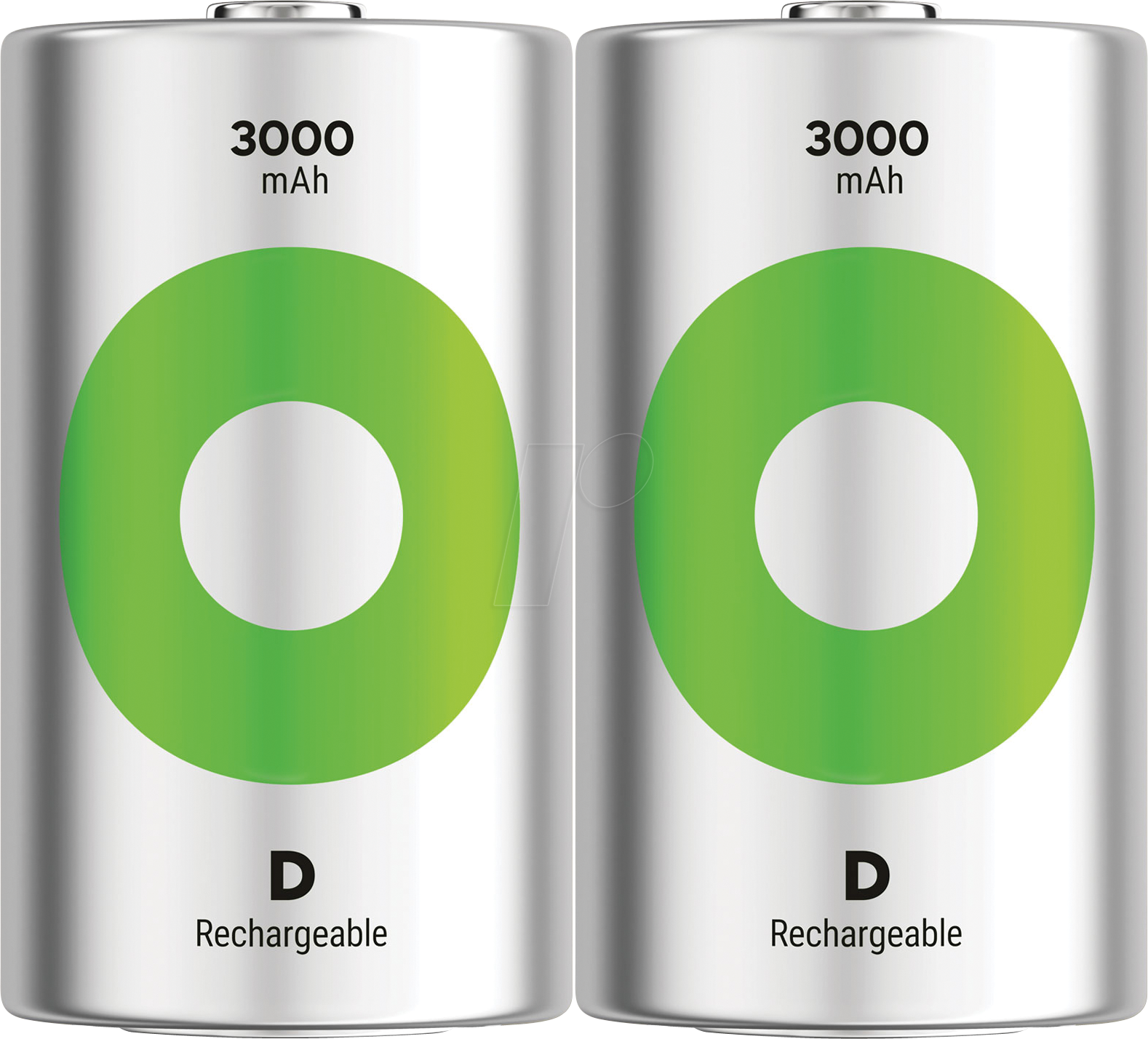 REC 3000 2D - ReCyko, NiMh-Akku, D (Mono), 3000 mAh, 2er-Pack von GP-BATTERIES