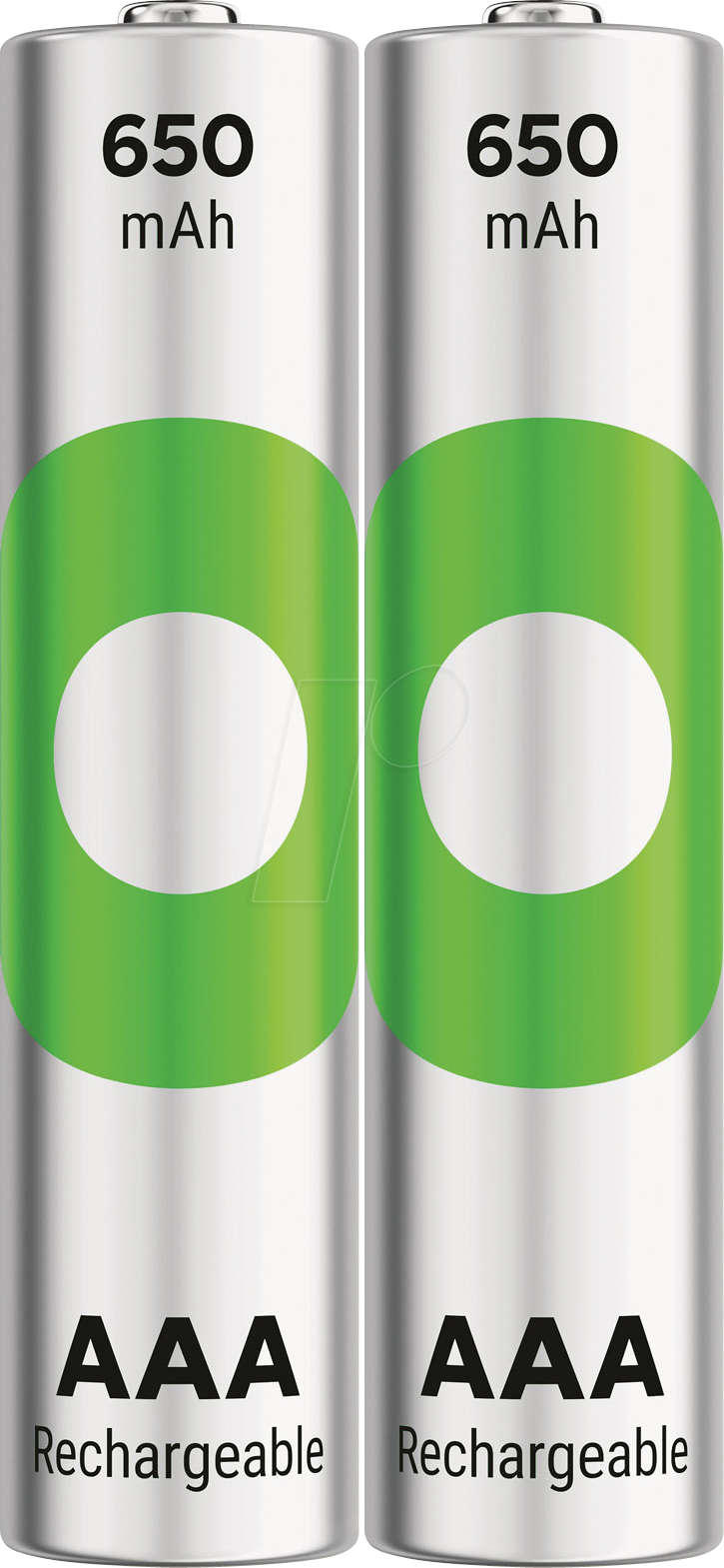 REC 650 2AAA - ReCyko, NiMh-Akku, AAA (Micro), 650 mAh, 2er-Pack von GP-BATTERIES