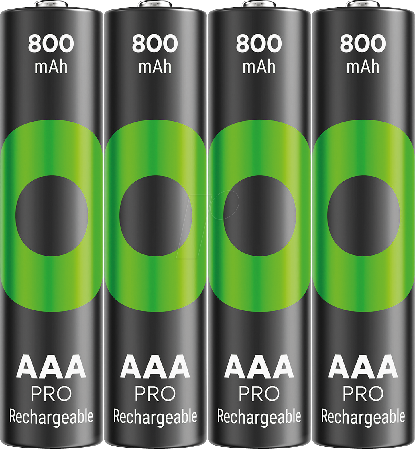 REC 800 4AAA PRO - ReCyko PRO, NiMh-Akku, AAA (Micro), 800 mAh, 4er-Pack von GP-BATTERIES