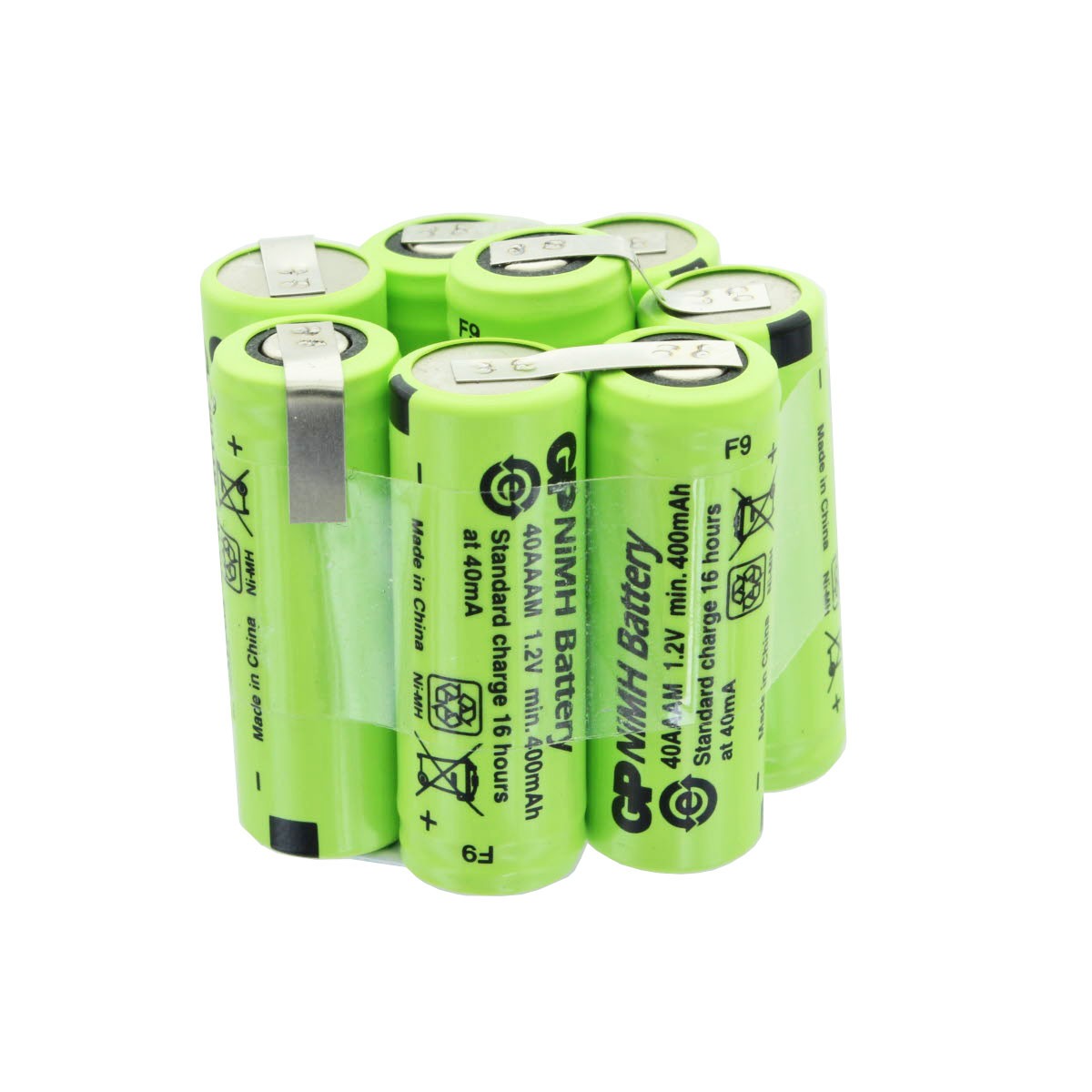 8/GP40AAM Akku für den Motorhandgriff AkkuPack 9,6V 400mAh ZAP88235 8/GP40AAM Akku für den Motorhandgriff AkkuPack 9,6V 400mAh ZAP88235 von GP Batteries