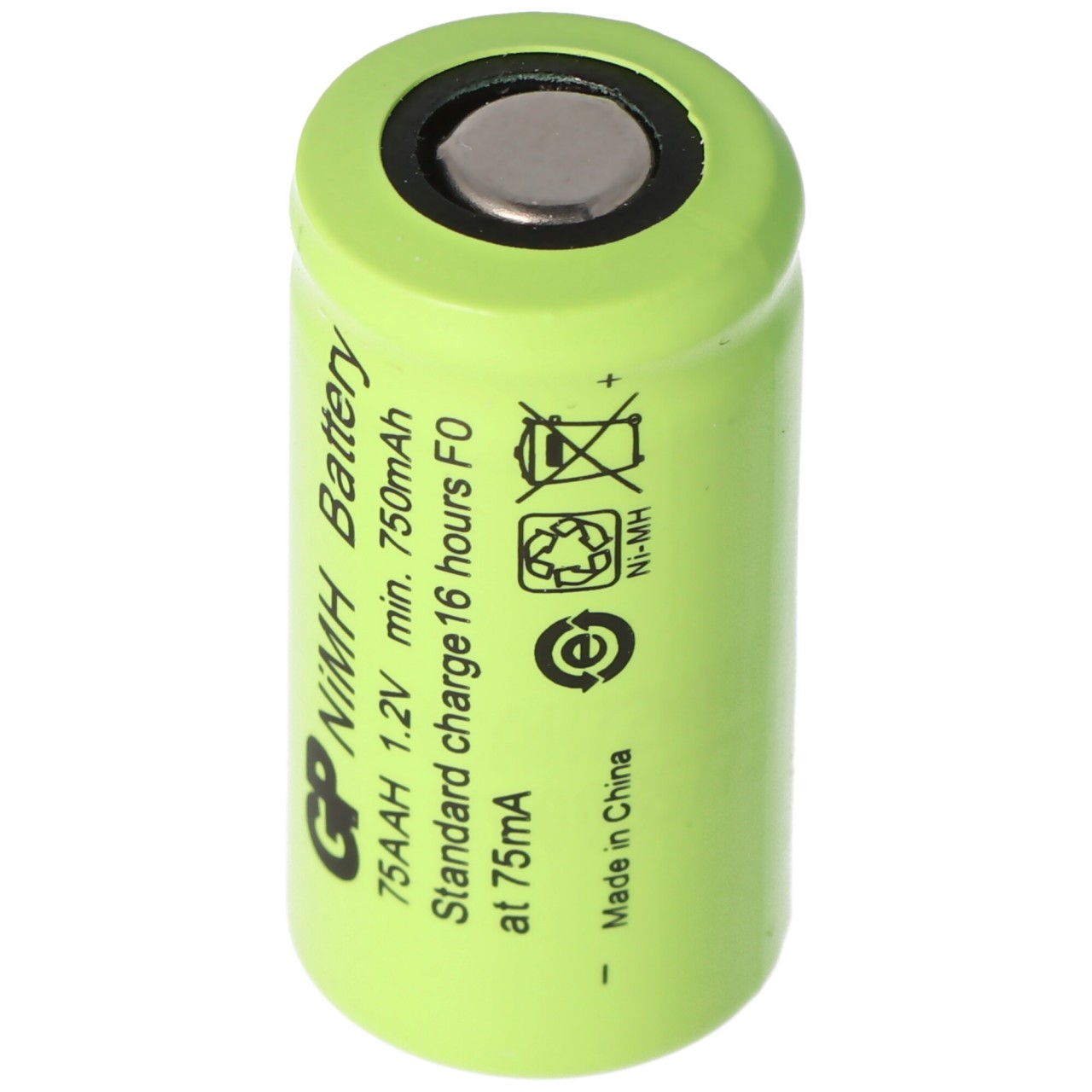 Akku 2/3AA NiMH-Akku ohne Lötfahne, ca. 14x29mm von GP Batteries