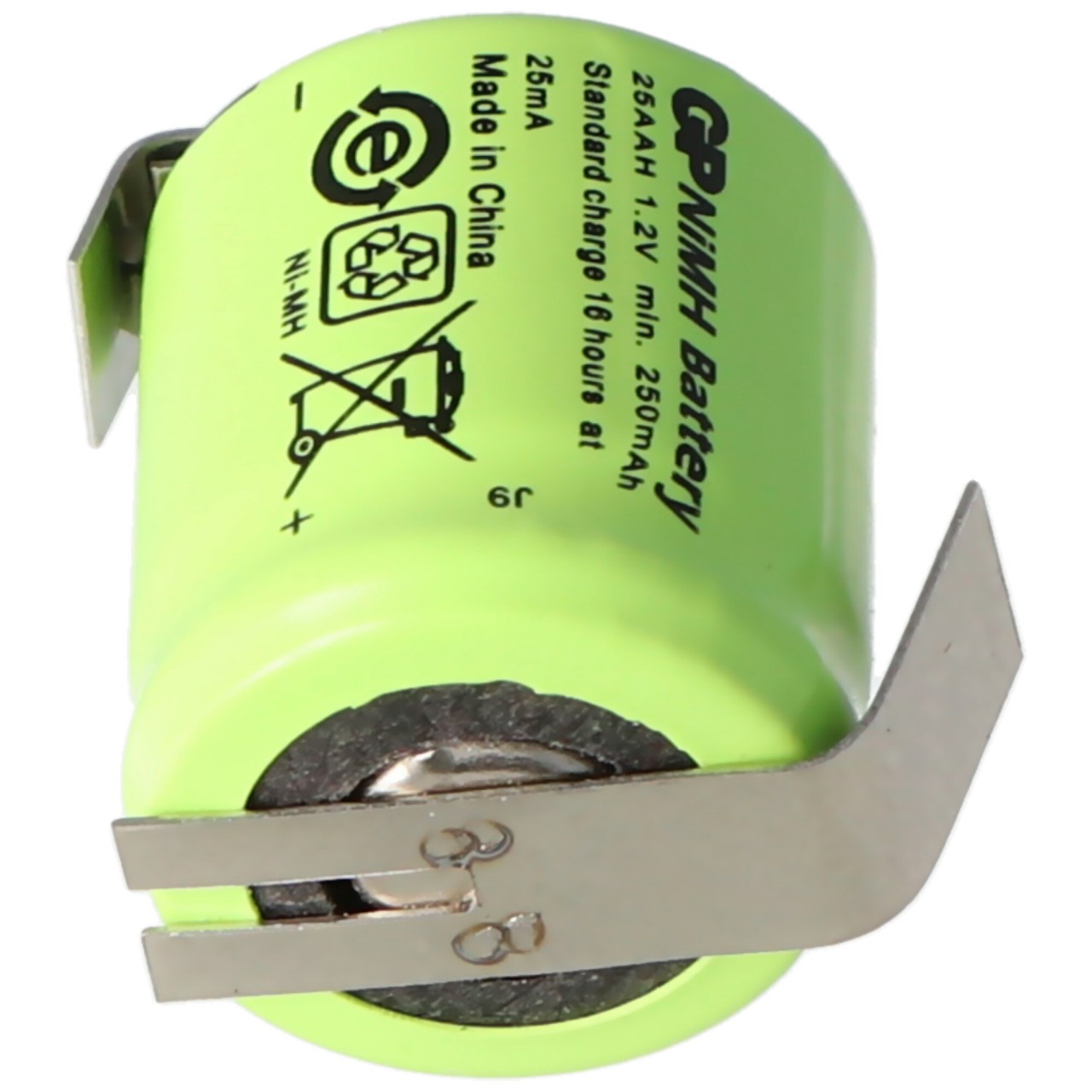 Akku passend für Sanyo N-110AA Akku NiMH 1/3 AA Mignon mit Lötfahne Z-Form Akku passend für Sanyo N-110AA Akku NiMH 1/3 AA Mignon mit Lötfahne Z-Form von GP Batteries