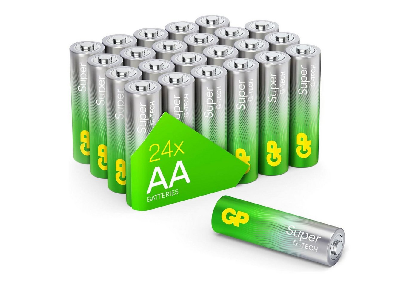 GP Batteries 24x Super Alkaline GTECH Batterien AA Mignon Batterie, (1,5 V, 24 St), LR06 LR6 1,5V 24 Stück Batterie Box Set Battery MN1500 15A E91 von GP Batteries