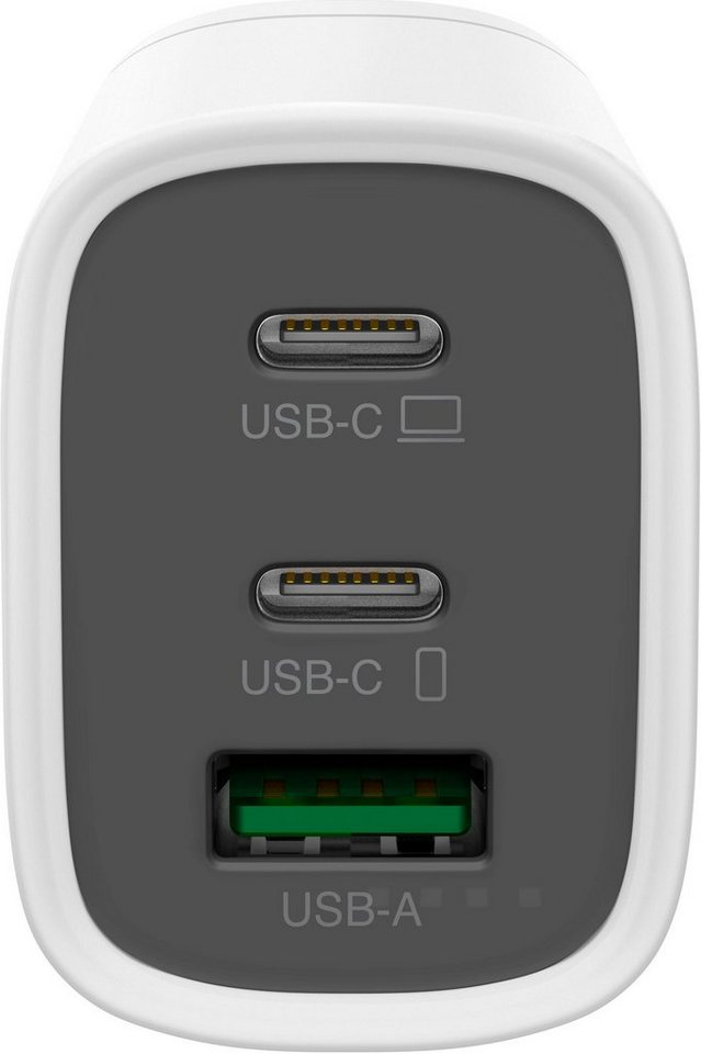 GP Batteries 65W 3 Port GaN USB-C Schnellladeadapter USB-Ladegerät (Reiseadapter) von GP Batteries