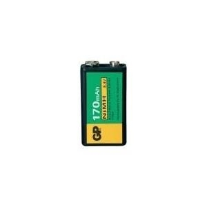 GP Batteries 9 V Block-Akku NiMH 6LR61 170 mAh 9.6 V 1 St. von GP Batteries