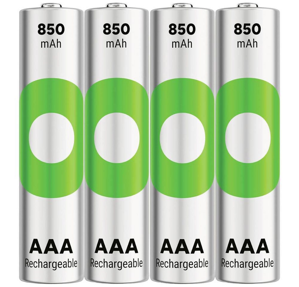 GP Batteries AAA Akku GP NiMH 850 mAh RECYKO, 1.2V, 4er Akku von GP Batteries