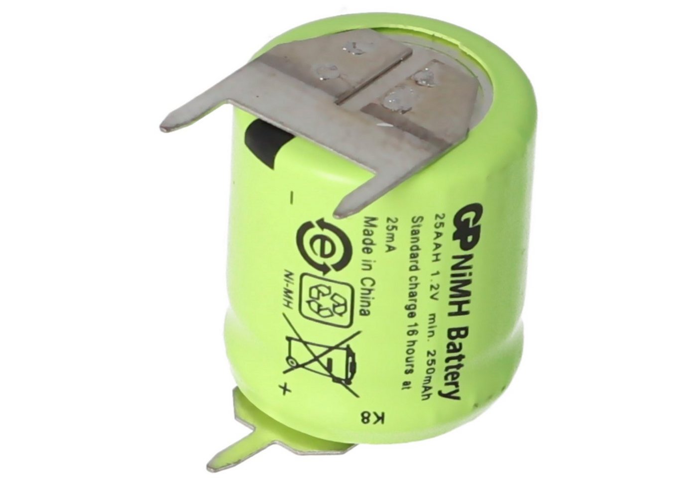 GP Batteries Akku passend für Sanyo N-110AA Akku NiMH 1/3 AA Mignon mit 3-er Print Akku 150 mAh (1,2 V) von GP Batteries