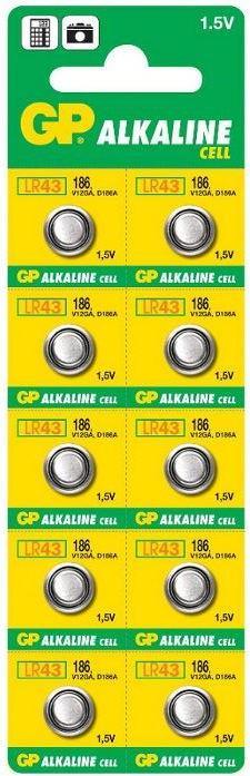 GP Batteries Alkaline Cell 1041018610 Haushaltsbatterie Einwegbatterie SR43 Alkali (050186AC10) von GP Batteries