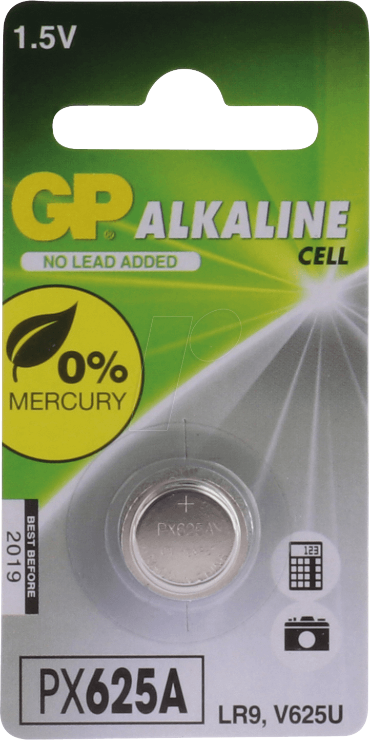GP Batteries Alkaline Cell 625A - Einwegbatterie - Alkali - 1,5 V - 1 St�ck(e) - Edelstahl - Sichtverpackung (080625AC1) von GP Batteries