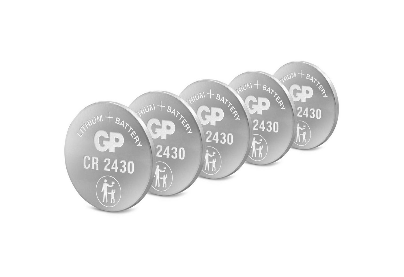 GP Batteries CR2430 GP Lithium Knopfzelle 3V 5 Stück Batterie, (3,0 V) von GP Batteries