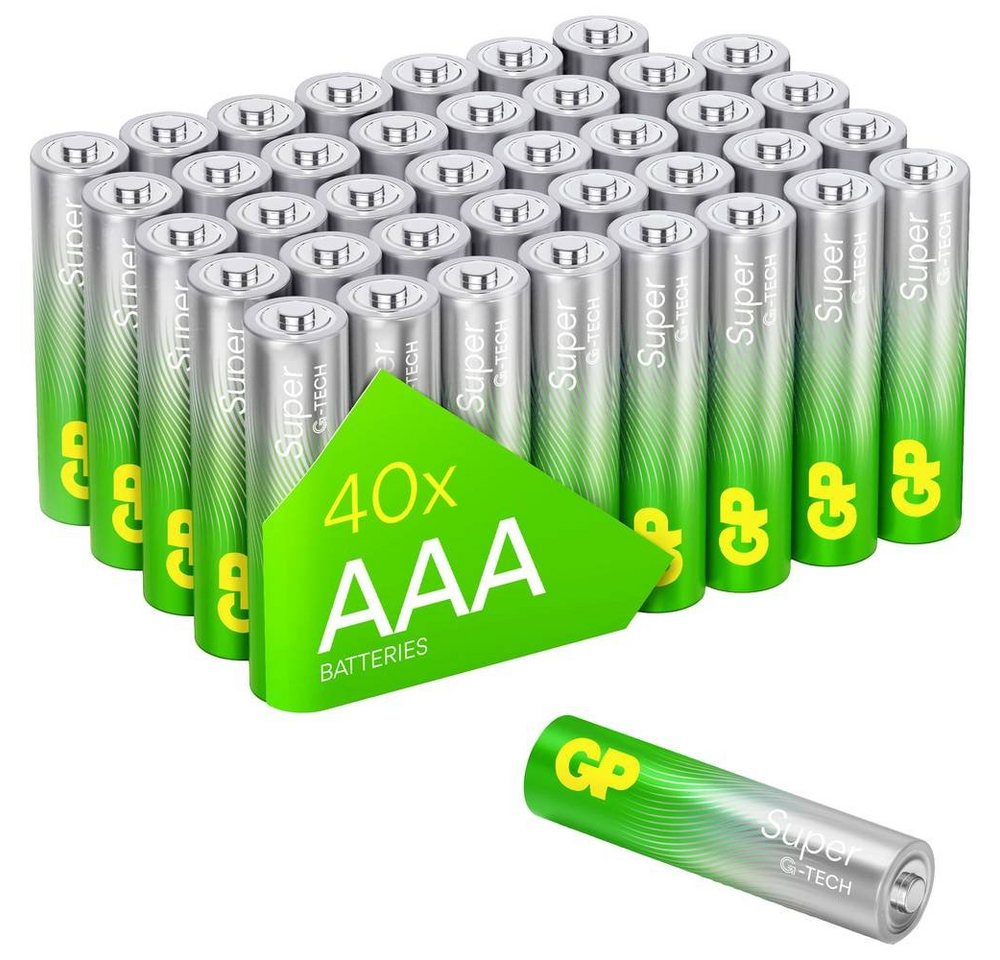 GP Batteries GP Alkaline Batterien AAA Micro, LR03, 1.5V, mit Batterie von GP Batteries
