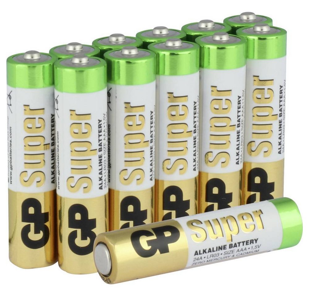 GP Batteries GP Alkaline-Batterien Micro, 12er Batterie von GP Batteries