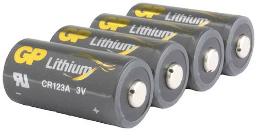 GP Batteries GPCR123AECO135C4 Fotobatterie CR-123A Lithium 1400 mAh 3V 4St. von GP Batteries