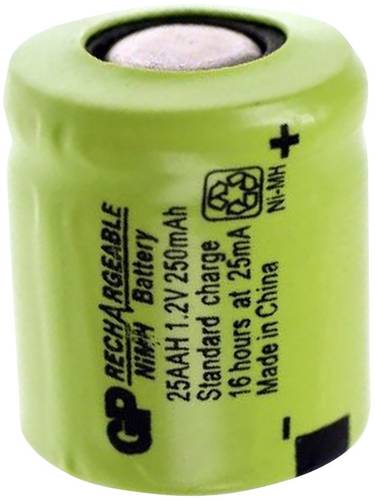 GP Batteries GPIND25AAHB Spezial-Akku 1/3 AA Flat-Top NiMH 1.2V 250 mAh GP Batteries GPIND25AAHB Spezial-Akku 1/3 AA Flat-Top NiMH 1.2V 250 mAh von GP Batteries