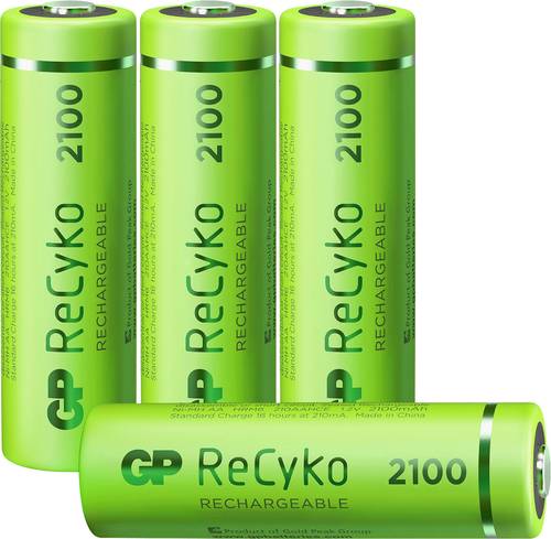 GP Batteries GPRCK210AA745C2 Mignon (AA)-Akku NiMH 2100 mAh 1.2V 4St. von GP Batteries