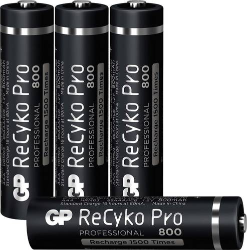 GP Batteries GPRCP80AA929C4 Micro (AAA)-Akku NiMH 800 mAh 1.2V 4St. von GP Batteries