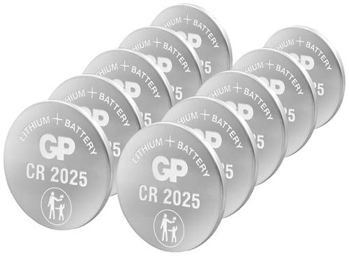 GP Batteries Knopfzelle CR 2025 3V 10 St. Lithium GPCR2025STD955C10 GP Batteries Knopfzelle CR 2025 3V 10 St. Lithium GPCR2025STD955C10 von GP Batteries