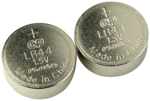 GP Batteries Knopfzelle LR 44 1.5V 2 St. 110 mAh Alkali-Mangan GP76ASTD222C2 von GP Batteries