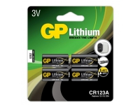 GP Batteries Lithium CR 123A, Einwegbatterie, CR123A, Lithium-Manganese Dioxide (LiMnO2), 3 V, 4 Stück(e), Schwarz von GP Batteries