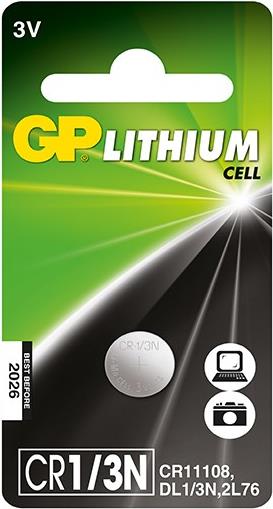 GP Batteries Lithium Cell CR1/3N - Lithium - Knopf/M�nze - Edelstahl - Sichtverpackung - -10 - 60 �C (CR 1/3N 1-P) von GP Batteries