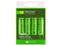 GP Batteries ReCyko, Wiederaufladbarer Akku, AA, Nickel-Metallhydrid (NiMH), 1,2 V, 4 Stück(e), 1300 mAh von GP Batteries