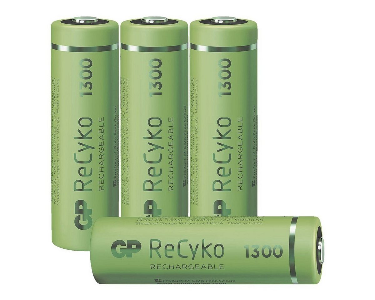 GP Batteries ReCyko Akku (4 St), Mignon / AA, 1300 mAh, 1,2 V von GP Batteries
