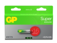 GP Batteries Super Alkaline GP24A, Single-use battery, AAA, Alkaline, 1.5 V, 16 pc(s), Cd (cadmium), Hg (mercury) von GP Batteries