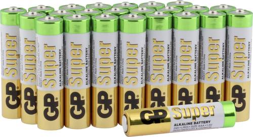GP Batteries Super Micro (AAA)-Batterie Alkali-Mangan 1.5V 24St. von GP Batteries