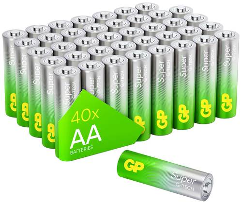 GP Batteries Super Mignon (AA)-Batterie Alkali-Mangan 1.5V 40St. von GP Batteries