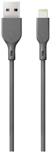GP Batteries USB-Ladekabel USB 2.0 USB-A Stecker, Apple Lightning Stecker 1.00m Grau GPCBCl1NGYUSB16 von GP Batteries