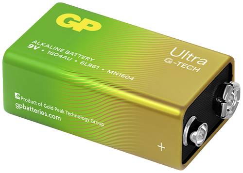 GP Batteries Ultra 9V Block-Batterie Alkali-Mangan 9V 1St. GP Batteries Ultra 9V Block-Batterie Alkali-Mangan 9V 1St. von GP Batteries