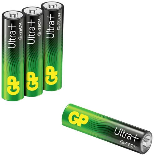 GP Batteries Ultra Micro (AAA)-Batterie Alkali-Mangan 1.5V 4St. von GP Batteries