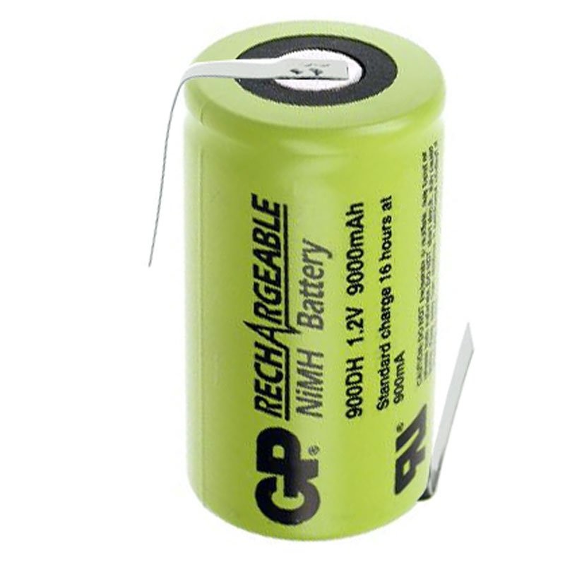 GP900DH-EB GP Mono Akku NiMH 1,2 Volt 9000mAh mit Lötfahnen Z-Form GP900DH-EB GP Mono Akku NiMH 1,2 Volt 9000mAh mit Lötfahnen Z-Form von GP Batteries