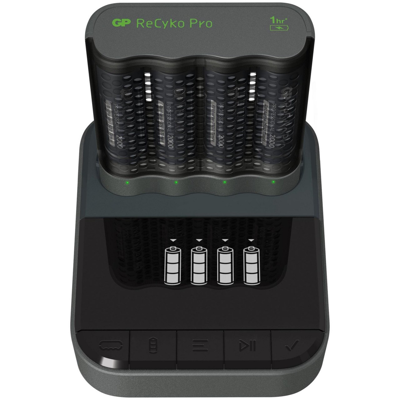 USB-Modell Ladegerät GP P461 Pro-Line 4 x ReCyko Pro AA 2000 mAh USB Dockingstation USB-Modell Ladegerät GP P461 Pro-Line 4 x ReCyko Pro AA 2000 mAh USB Dockingstation von GP Batteries