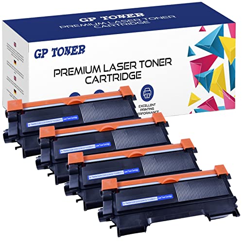 4X Toner XL Kompatibel mit Brother TN-2220 Brother DCP-7060 D DCP-7060 N DCP-7065 DN DCP-7070 DW Fax 2840 Fax 2845 Fax 2940 Fax 2950 HL-2200 Series HL-2215 HL-2220 HL-2230 HL-2240 (4X Schwarz) von GP TONER