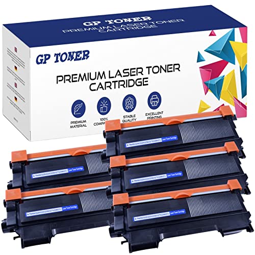 5X Toner XL Kompatibel mit Brother TN-2220 Brother DCP-7060 D DCP-7060 N DCP-7065 DN DCP-7070 DW Fax 2840 Fax 2845 Fax 2940 Fax 2950 HL-2200 Series HL-2220 HL-2230 HL-2240 (5X Schwarz) von GP TONER