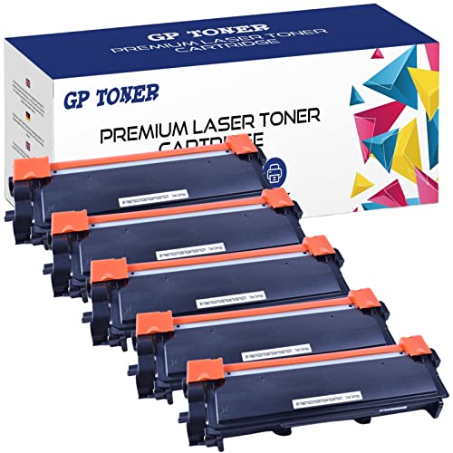 5X Toner XL Kompatibel mit Brother TN-2320 Brother MFC-L2700DN HL-L2300D HL-L2360DN HL-L2340DW DCP-L2500D DCP-L2520DW DCP-L2540DN MFC-L2720DW (5X Schwarz) von GP TONER