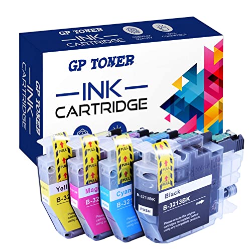 GP TONER LC3213 Druckerpatronen Ersatz für Brother LC-3213 LC-3211 LC3211 Patronen für Brother DCP-J572dw MFC-J497DW MFC-J491DW DCP-J772DW DCP-J774DW MFC-J890DW MFC-J895DW (Bl/C/M/Y, 4 Pack) von GP TONER