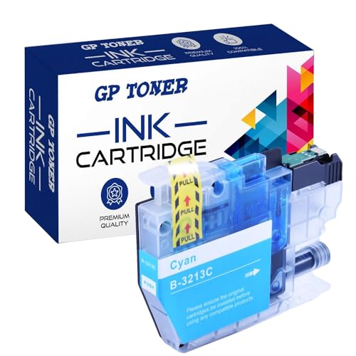 GP TONER LC3213 Druckerpatronen Ersatz für Brother LC-3213 LC-3211 LC3211 Patronen für Brother DCP-J572dw MFC-J497DW MFC-J491DW DCP-J772DW DCP-J774DW MFC-J890DW MFC-J895DW Cyan von GP TONER